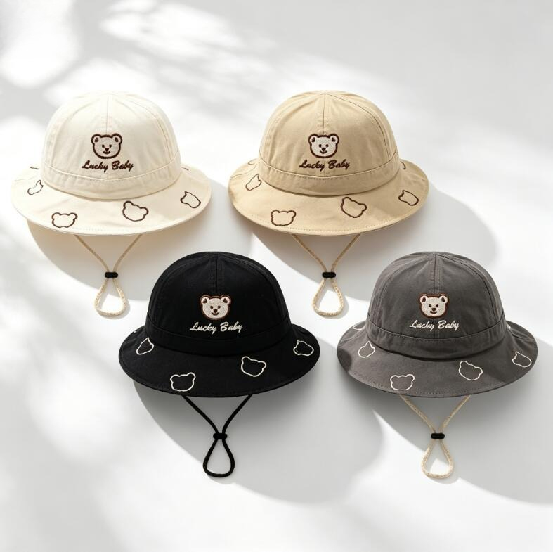 2026 Cute Cartoon Bear Baby Bu - Kids Outdoor Hat recension och pris