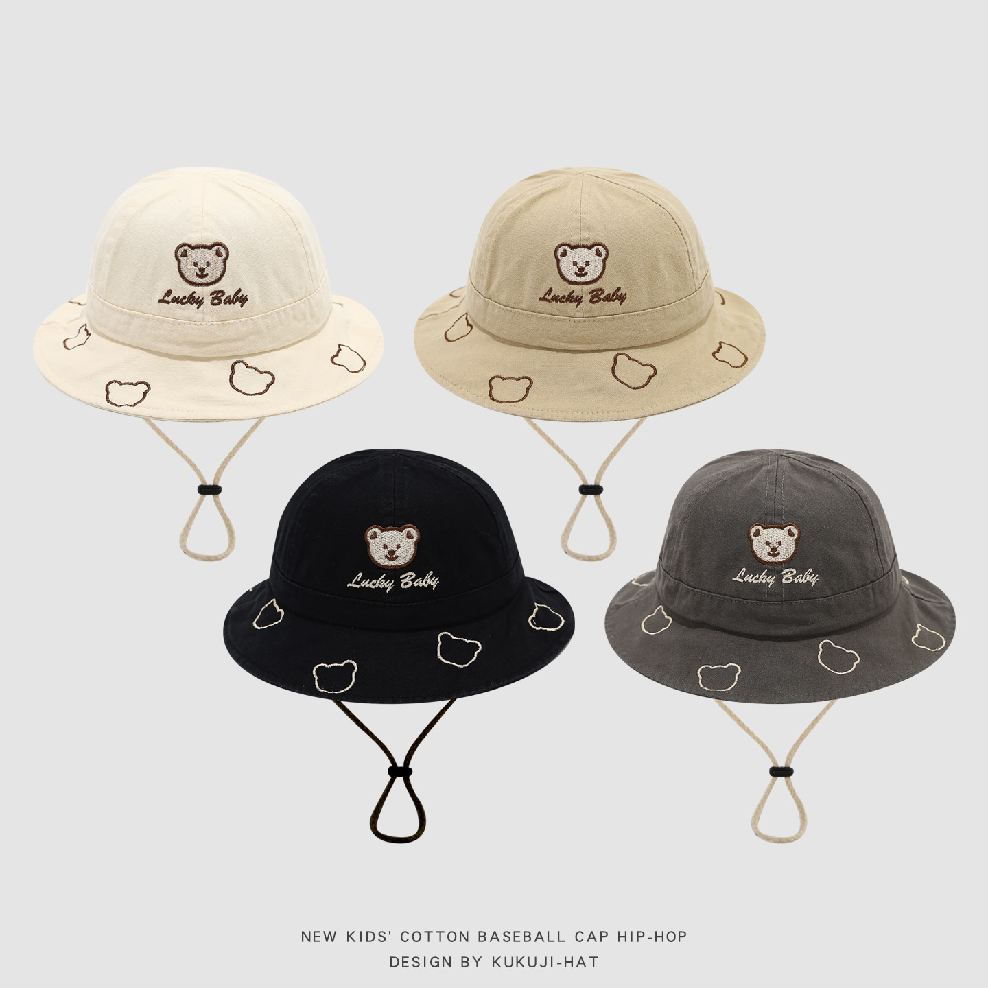 2026 Cute Cartoon Bear Baby Bu - Kids Outdoor Hat recension och pris