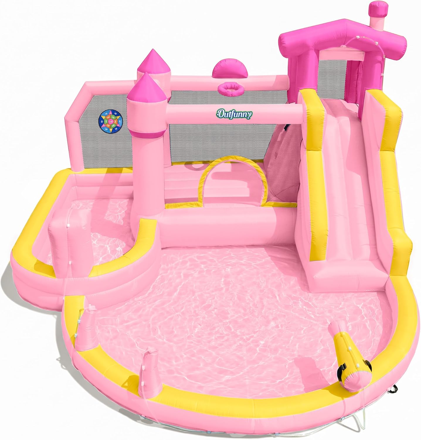 Pink Inflatable Water Slide Bo - Kids Outdoor Water Slide recension och pris