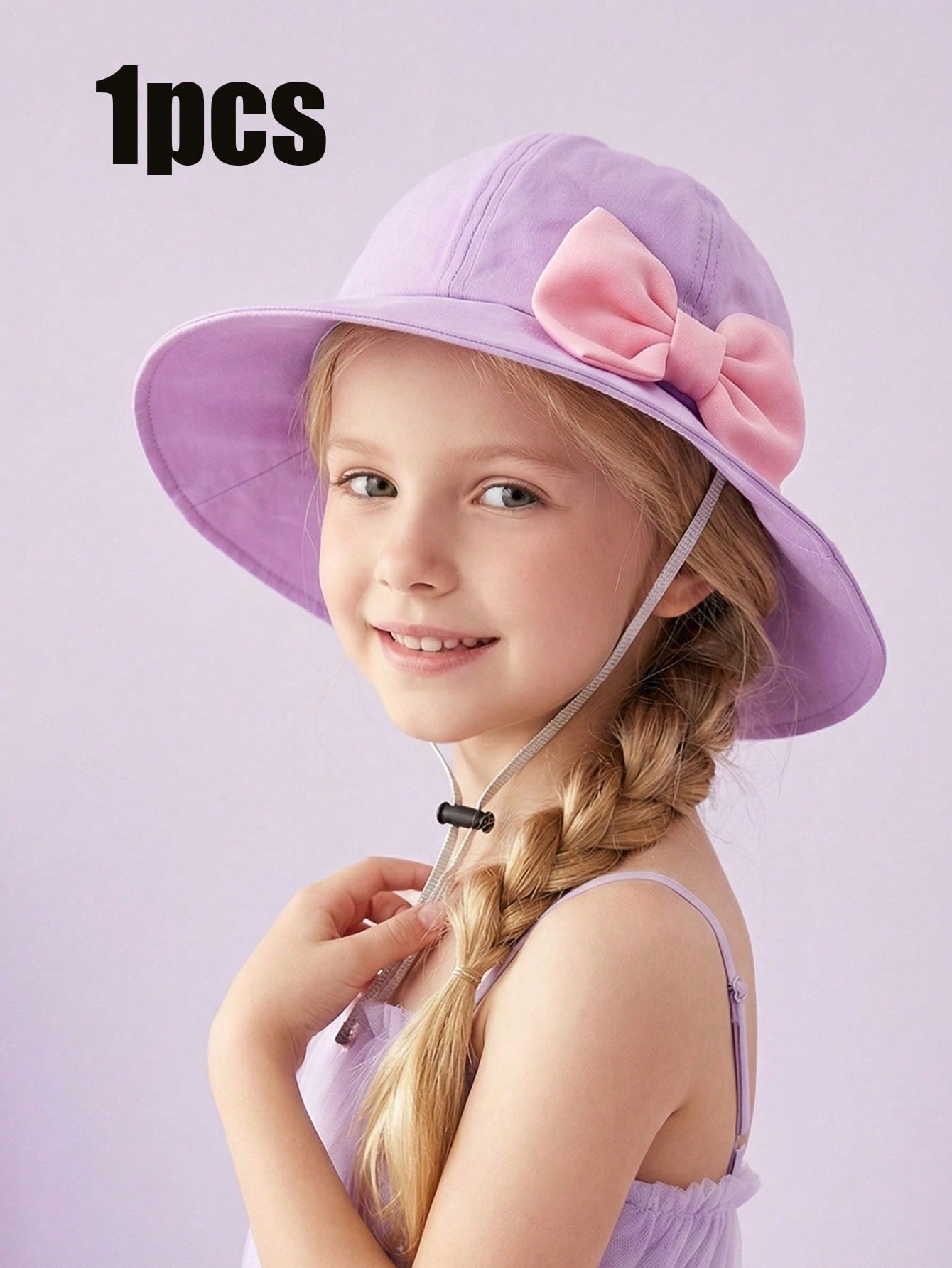 1Pcs Girl 3-8Y Trendy Pink Big - Kids Outdoor Hat recension och pris