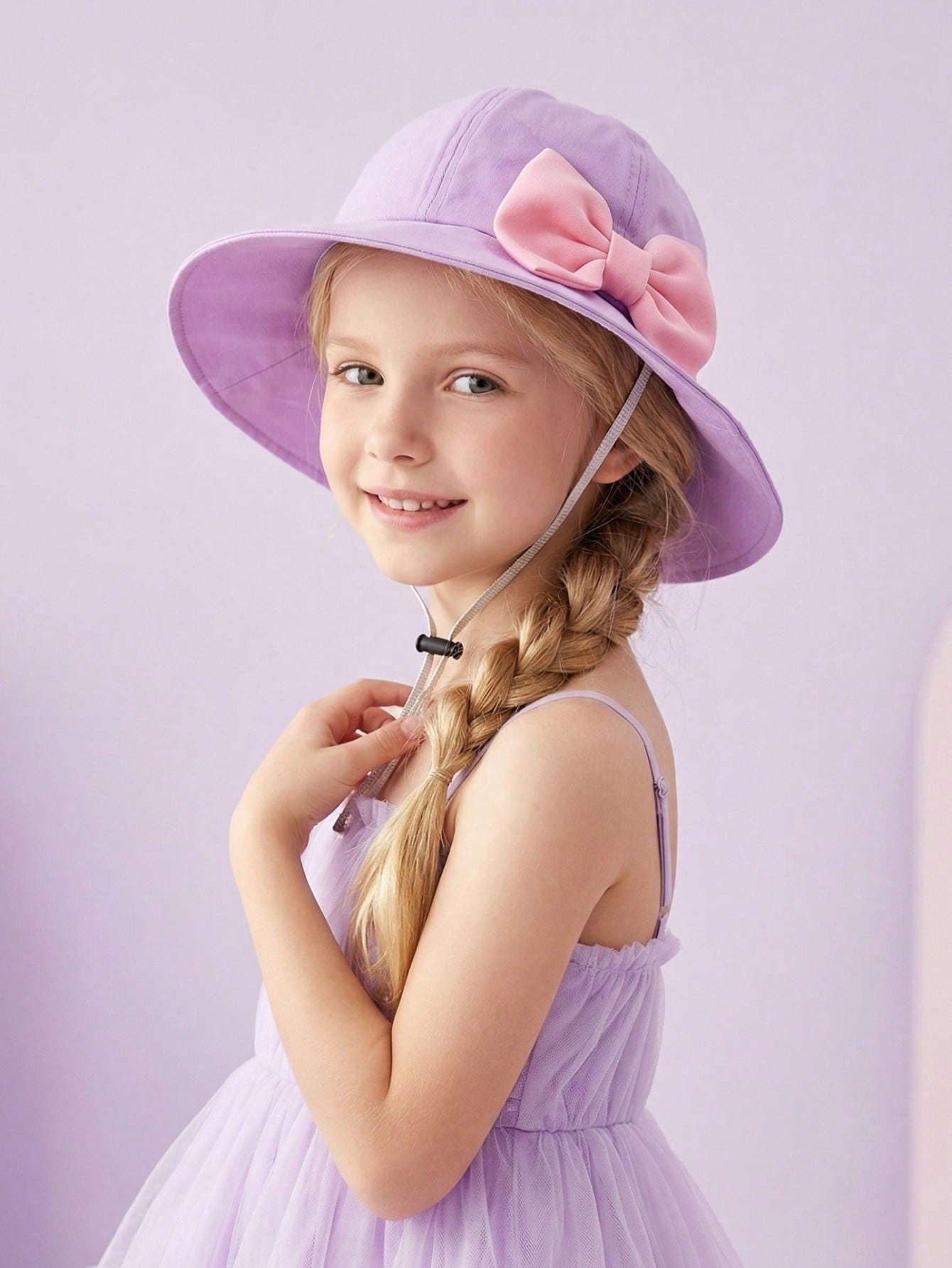 1Pcs Girl 3-8Y Trendy Pink Big - Kids Outdoor Hat recension och pris