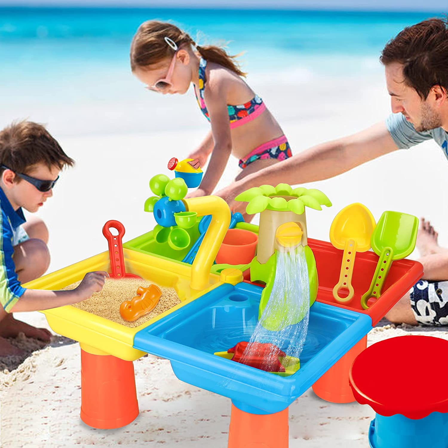 Beach Table Sand Play Toys Chi - Kids Outdoor Pool recension och pris