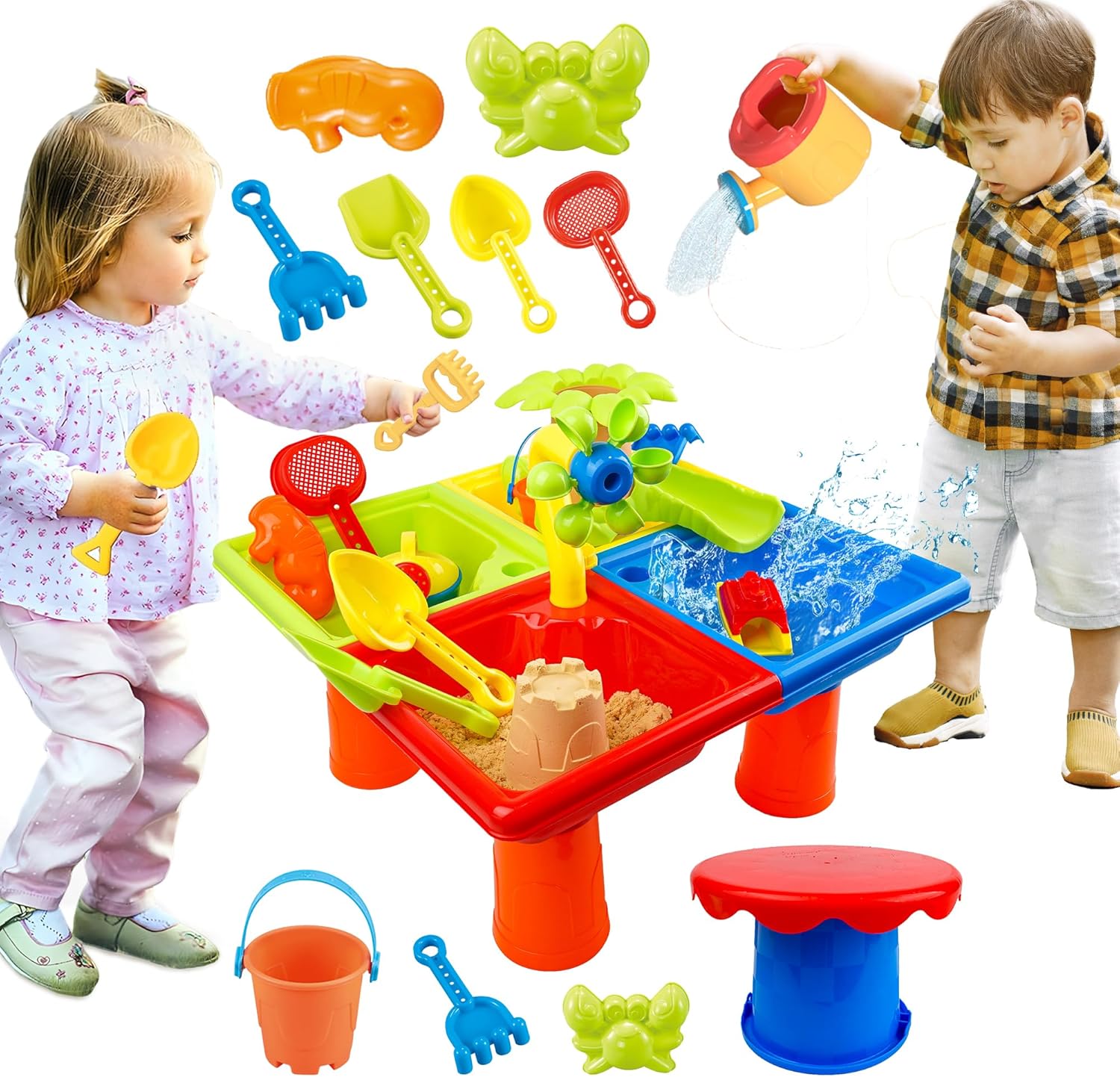 25 Pcs Summer Water Table for  - Kids Outdoor Pool recension och pris