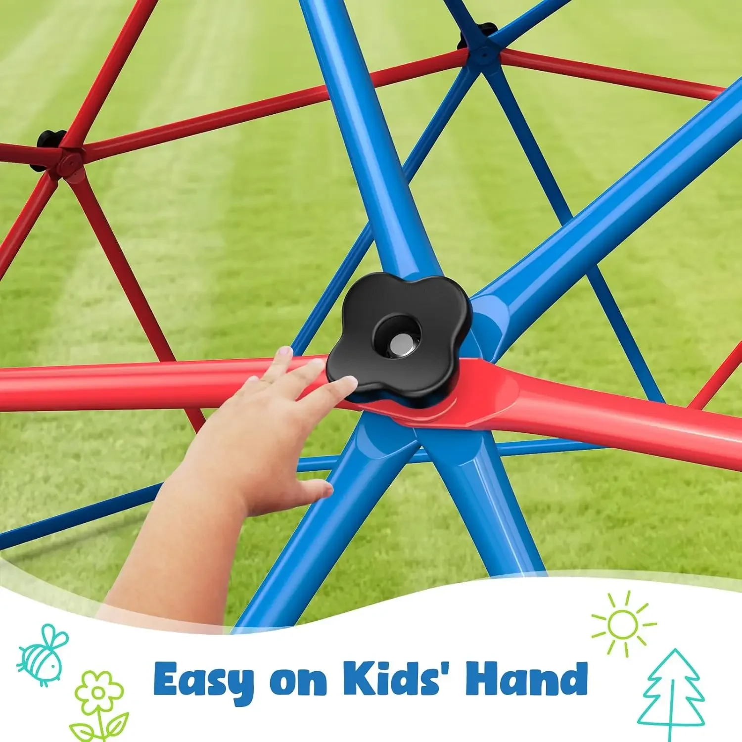Hapfan Climbing Dome Swing Set - Kids Outdoor Climbing Dome recension och pris