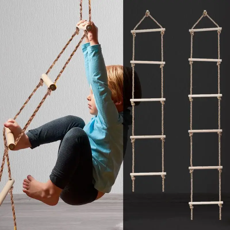 Kids Wooden Ladder Outdoor Act - Kids Outdoor Climber recension och pris