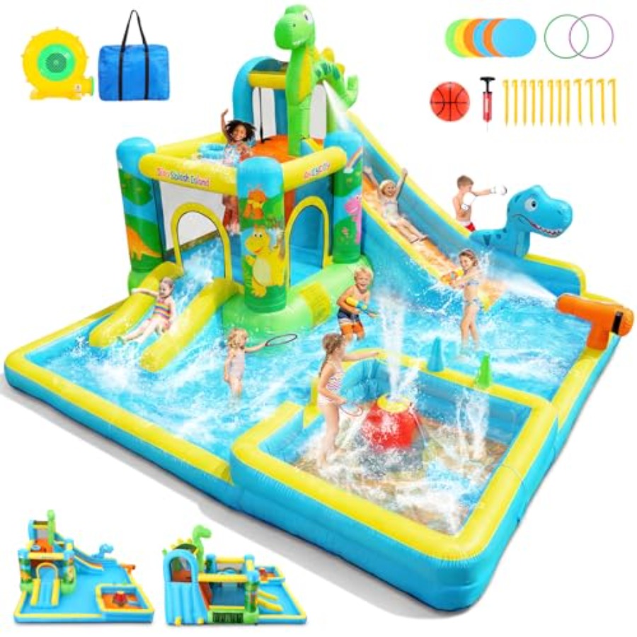 Outdoor backyard inflatable wa - Kids Outdoor Water Slide recension och pris