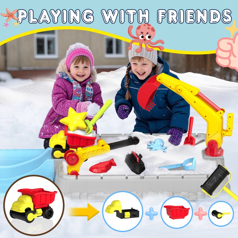 MQUDUO Kids Construction Truck - Kids Outdoor Dump Truck recension och pris