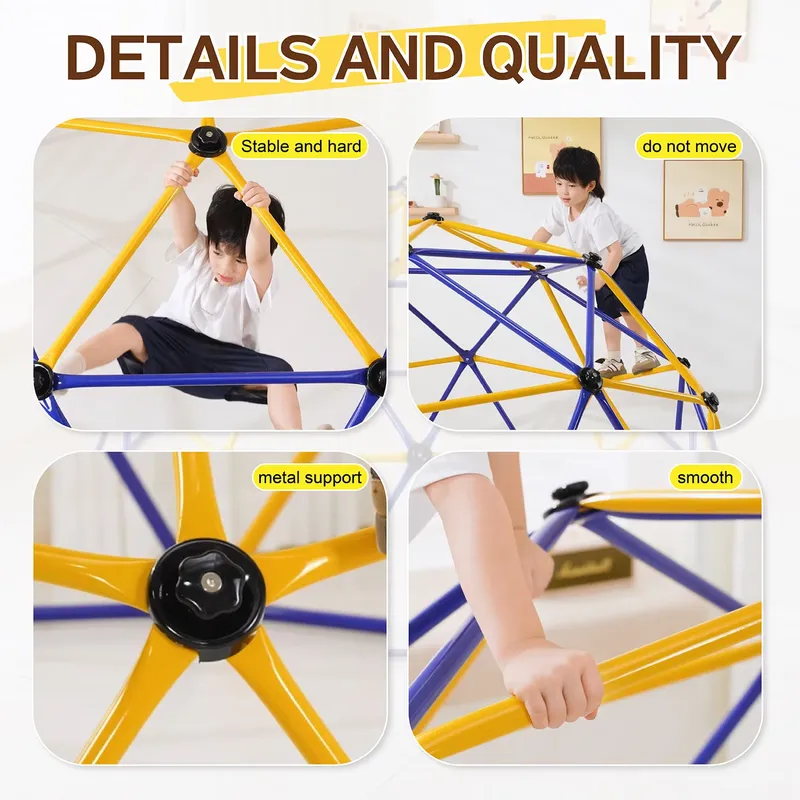10FT Geometric Dome Climbing S - Kids Outdoor Climbing Dome recension och pris