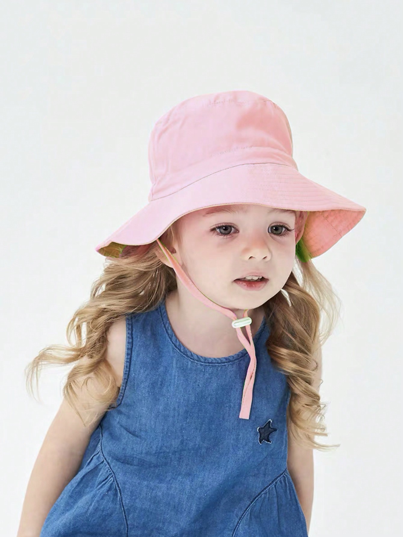 1pc Pink Flat Top Bucket Hat f - Kids Outdoor Hat recension och pris