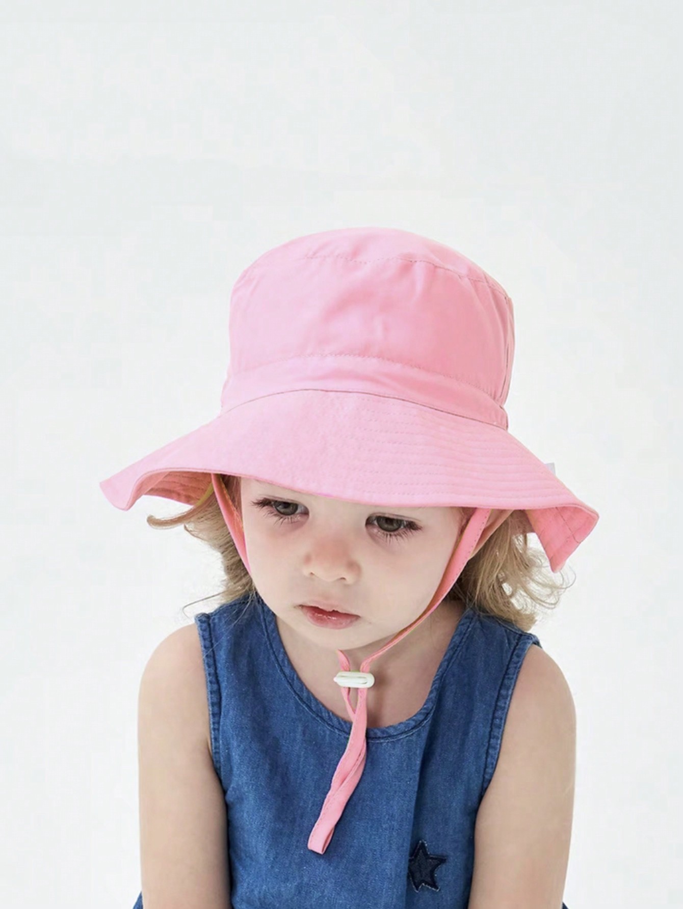 1pc Pink Flat Top Bucket Hat f - Kids Outdoor Hat recension och pris
