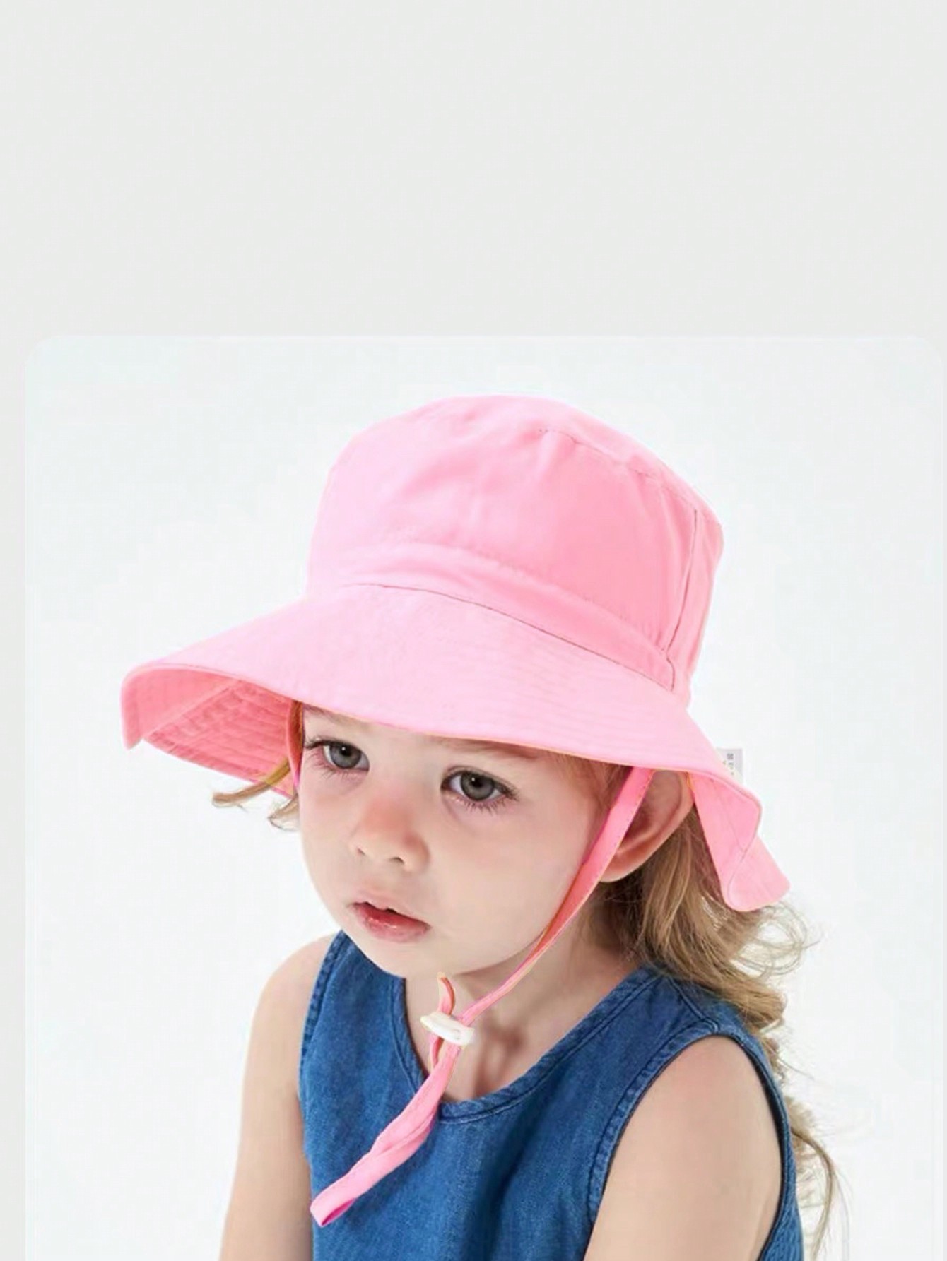 1pc Pink Flat Top Bucket Hat f - Kids Outdoor Hat recension och pris