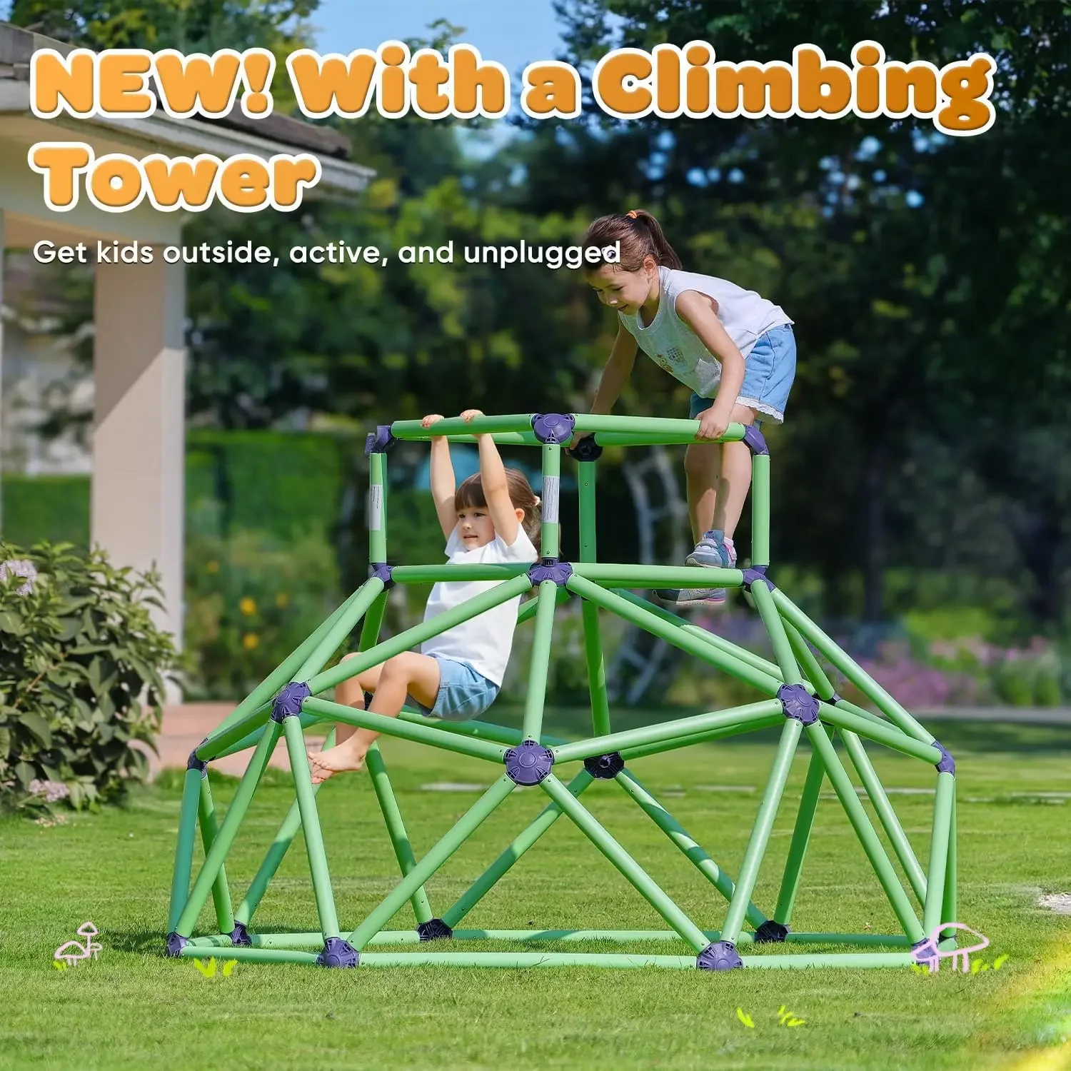 Zupapa Monkey Bars Climbing Do - Kids Outdoor Climbing Dome recension och pris