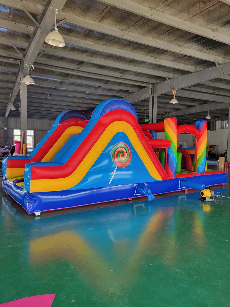 Giant Commercial Inflatable Ob - Kids Outdoor Obstacle Course recension och pris