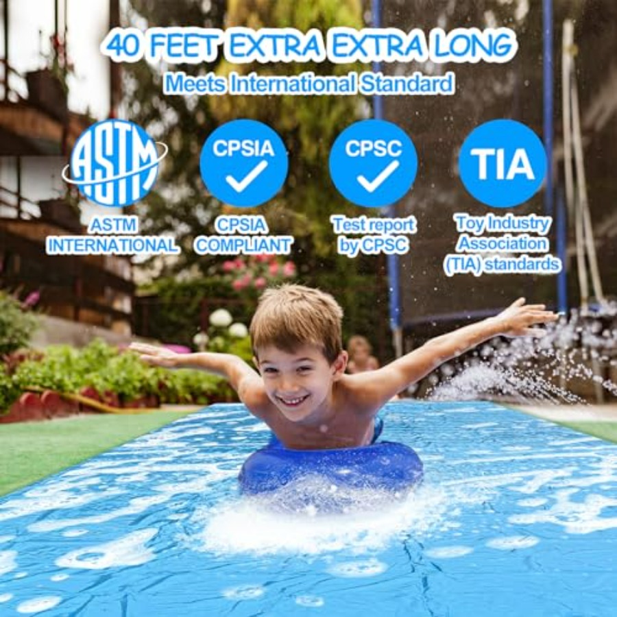Backyard summer outdoor water  - Kids Outdoor Water Slide recension och pris