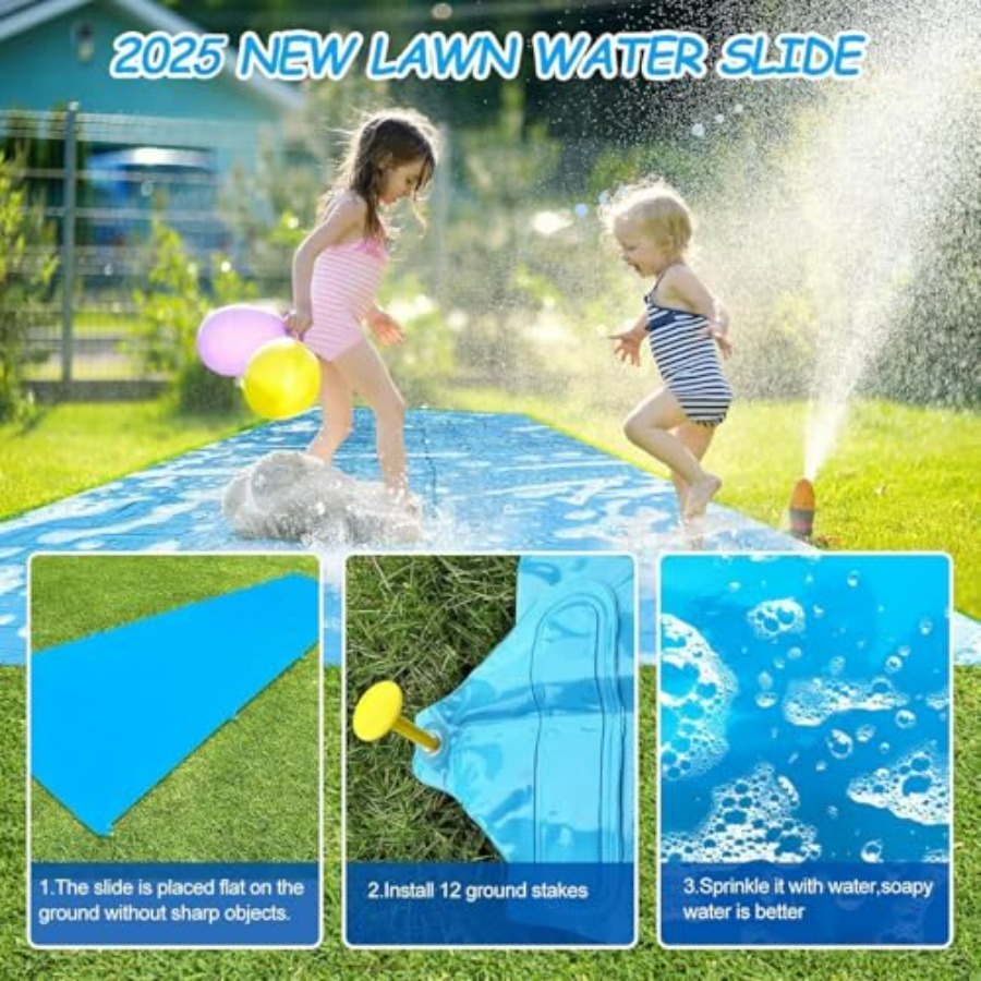 Backyard summer outdoor water  - Kids Outdoor Water Slide recension och pris