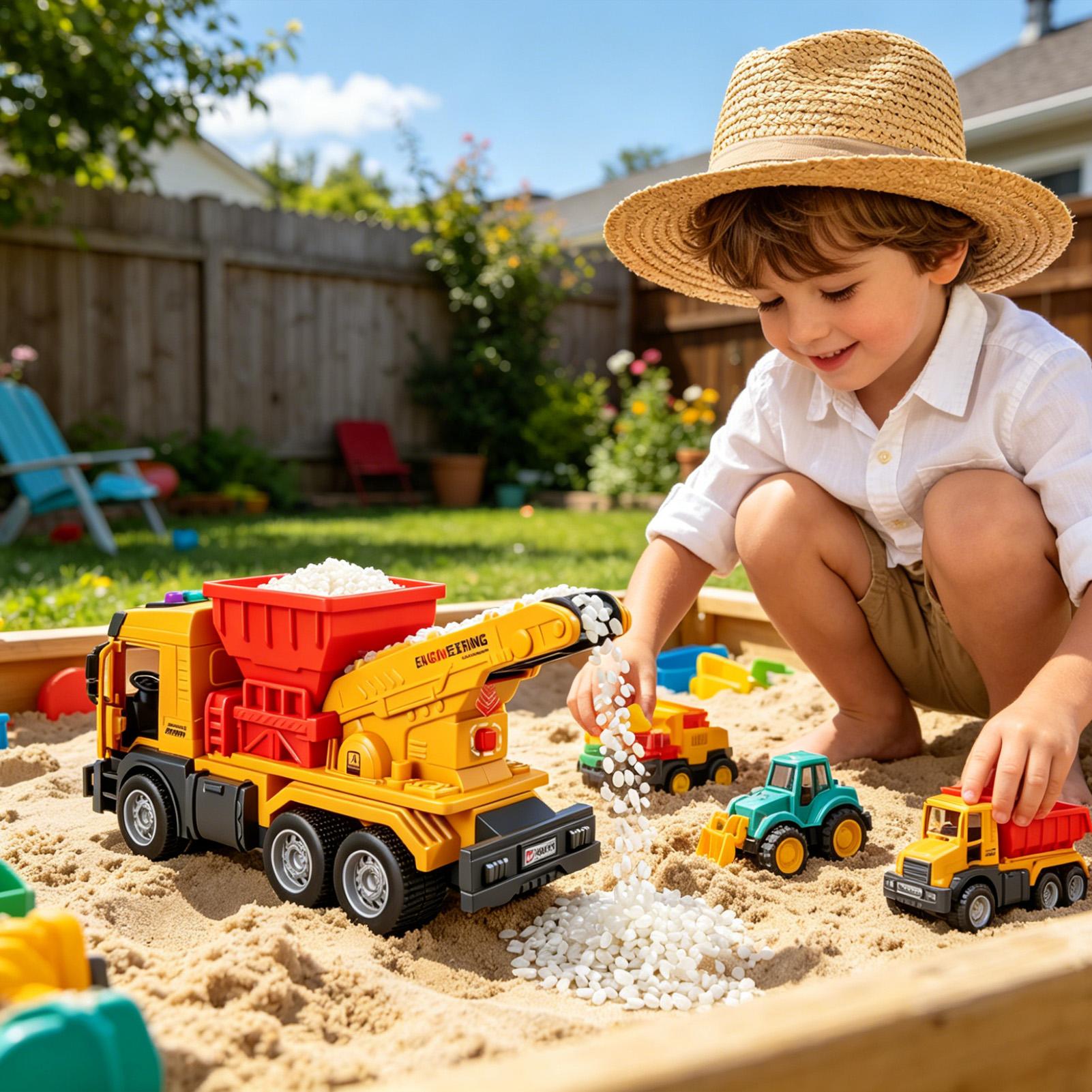 Electric Dump Truck Toy w/ Sou - Kids Outdoor Dump Truck recension och pris