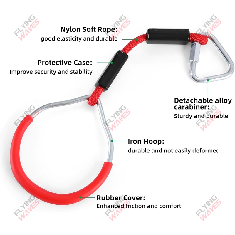 Kids Hanging GYM Ring Swing Cl - Kids Outdoor Obstacle Course recension och pris