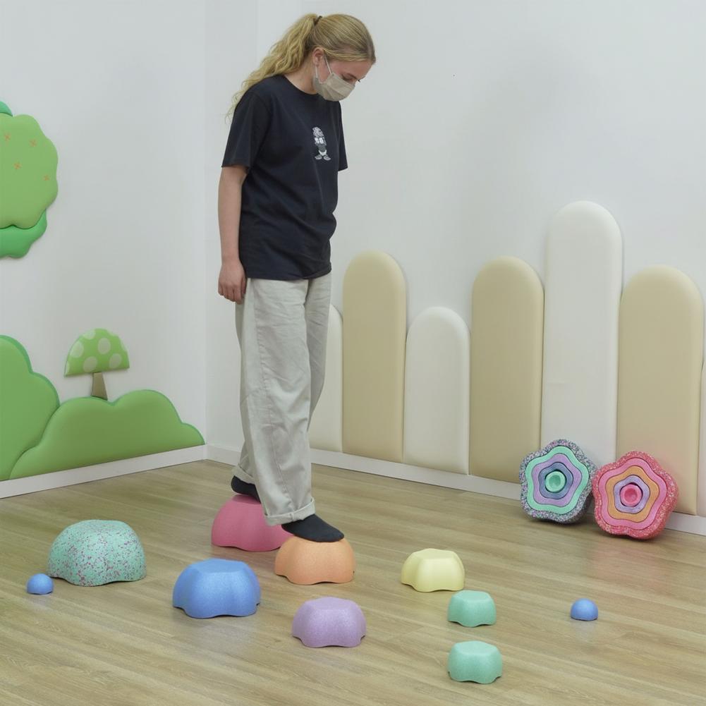 Flower Stepping Stones for Kid - Kids Outdoor Obstacle Course recension och pris
