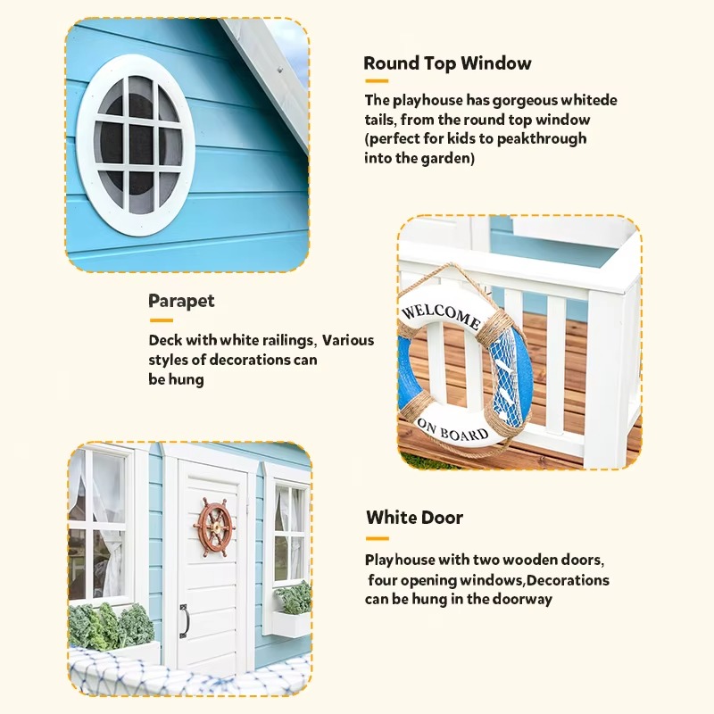 Outdoor Garden Cubby House Chi - Kids Outdoor Wooden Playhouse recension och pris