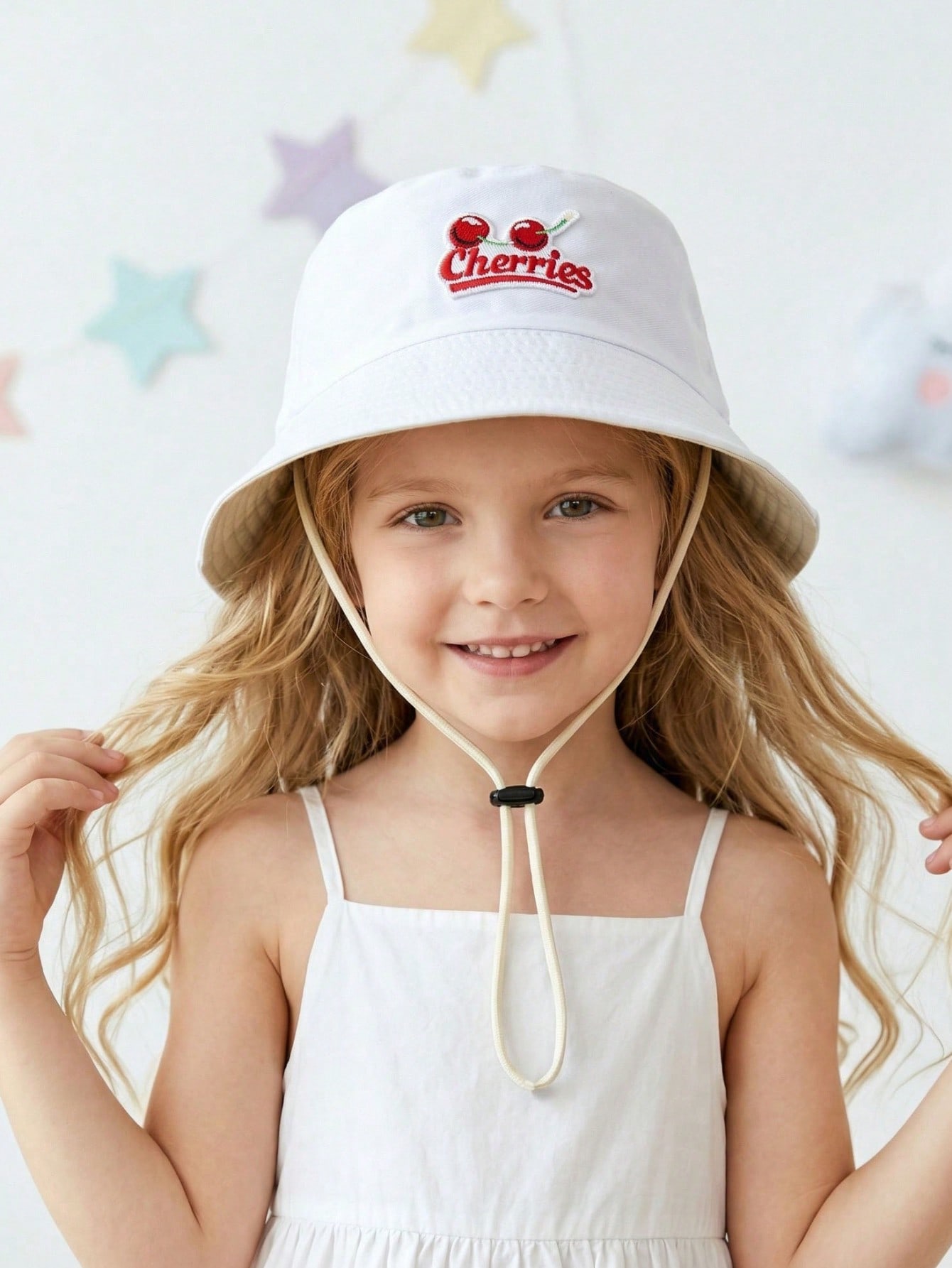 1Pc 2-6Y Kids Red Cherry Fishe - Kids Outdoor Hat recension och pris